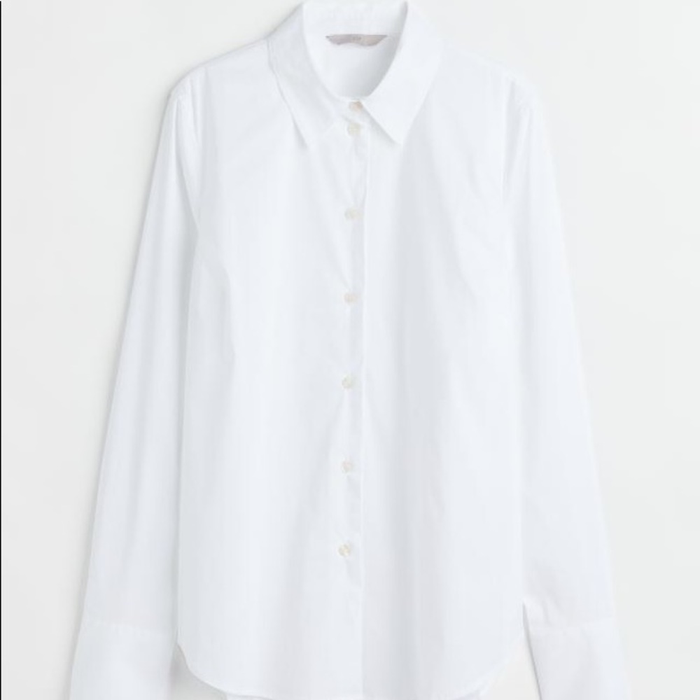 H&M Cotton Blend Button Down Shirt